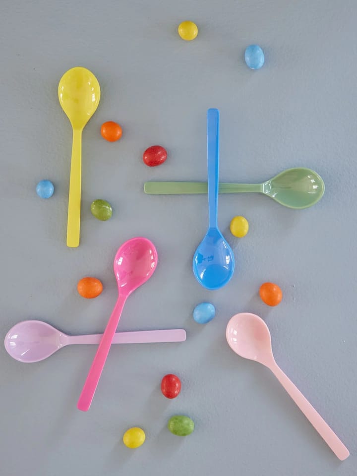 Rice Löffel Melamin14 cm 6er Pack, Multicolor RICE