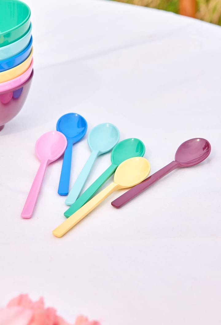 Rice Löffel Melamin14 cm 6er Pack, Show youre true colors RICE