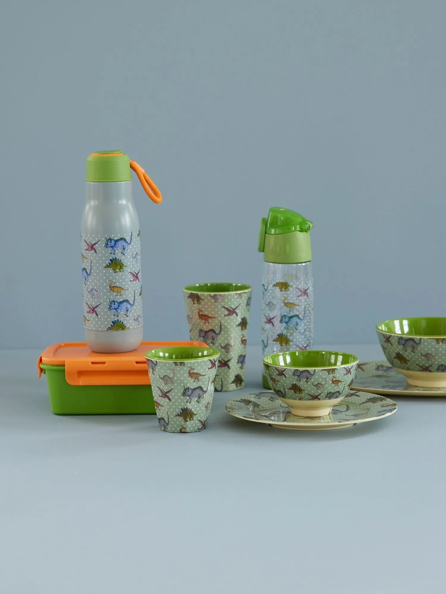 Rice Lunchbox mit 3 Fächern, Green RICE