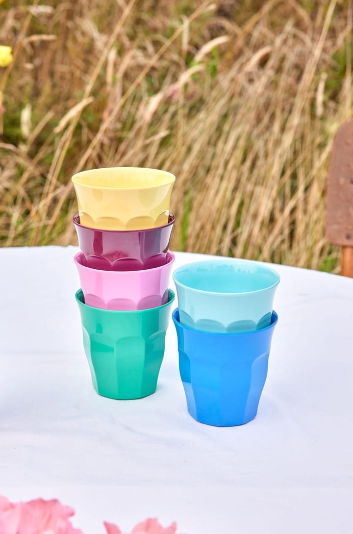 Rice Melamin Becher medium 6er Pack, Show youre true colors RICE