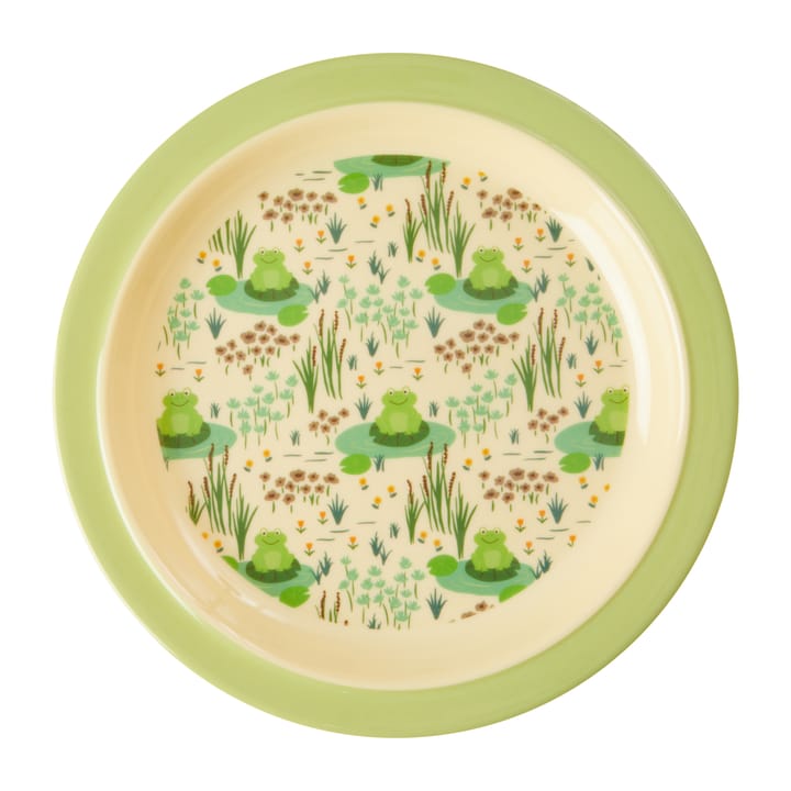 Rice Melamin Kinderteller Ø22cm - Frog - RICE