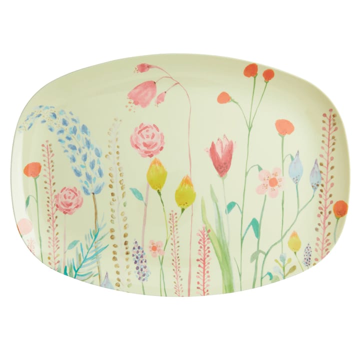 Rice melamin Teller 22 x 30cm - Summer flowers - RICE