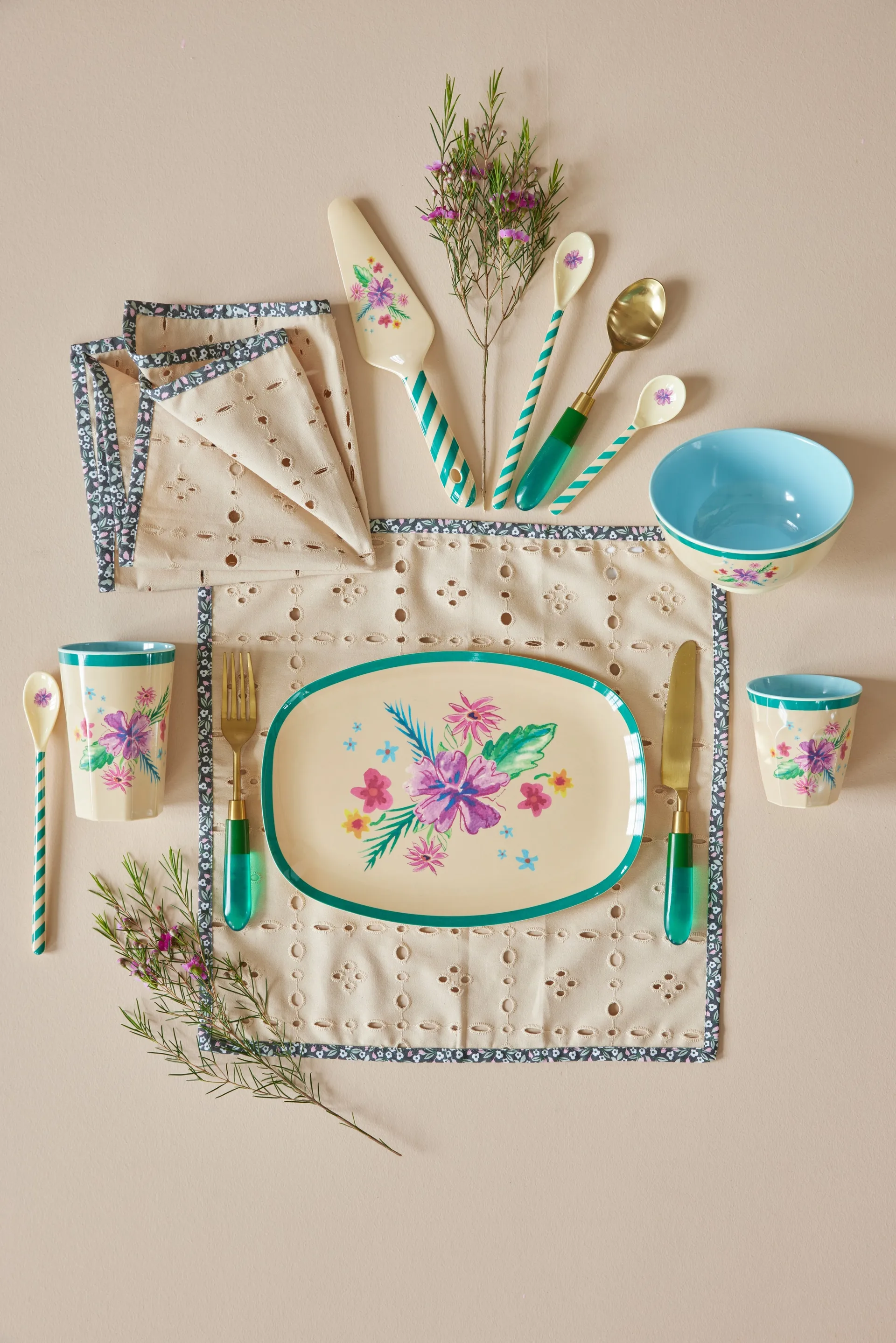 Rice Melaminbecher medium, Arda bloom RICE