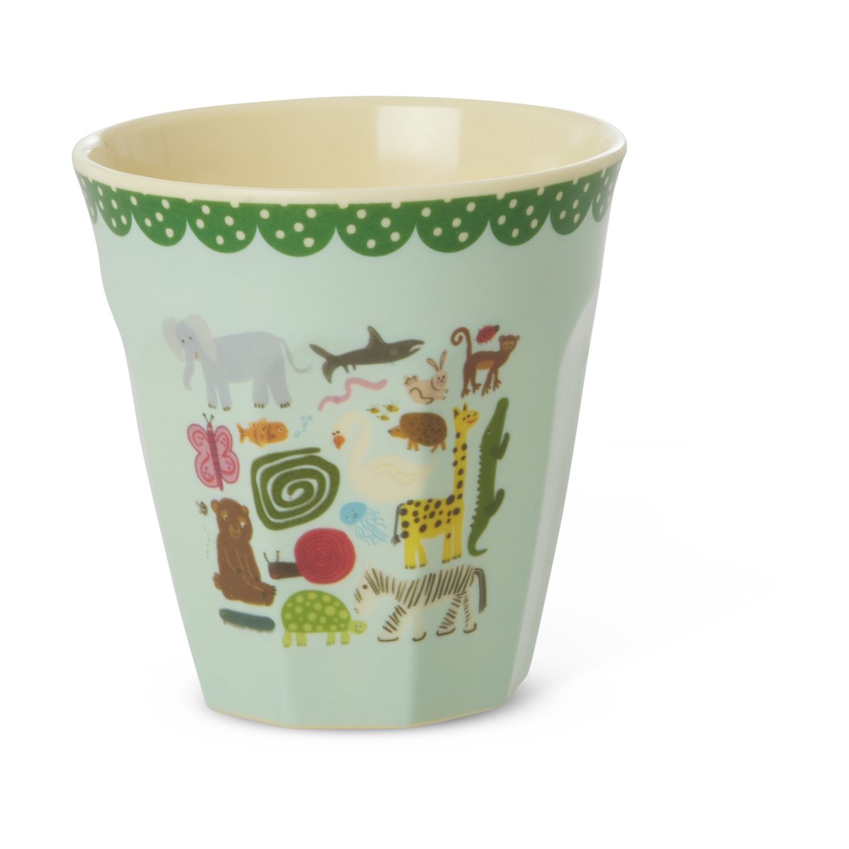 RICE Rice Melaminbecher medium Wildlife mint