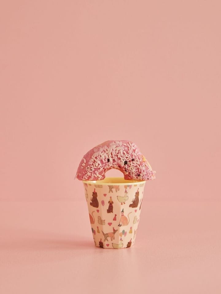 Rice Melaminbecher small 20 cl, Animal print-lavender RICE