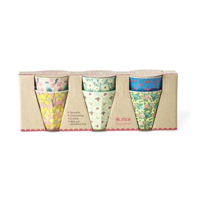Rice Melaminbecher small 6er Pack, Show youre true colors prints RICE