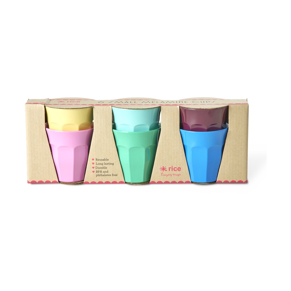 RICE Rice Melaminbecher small 6er Pack Show youre true colors