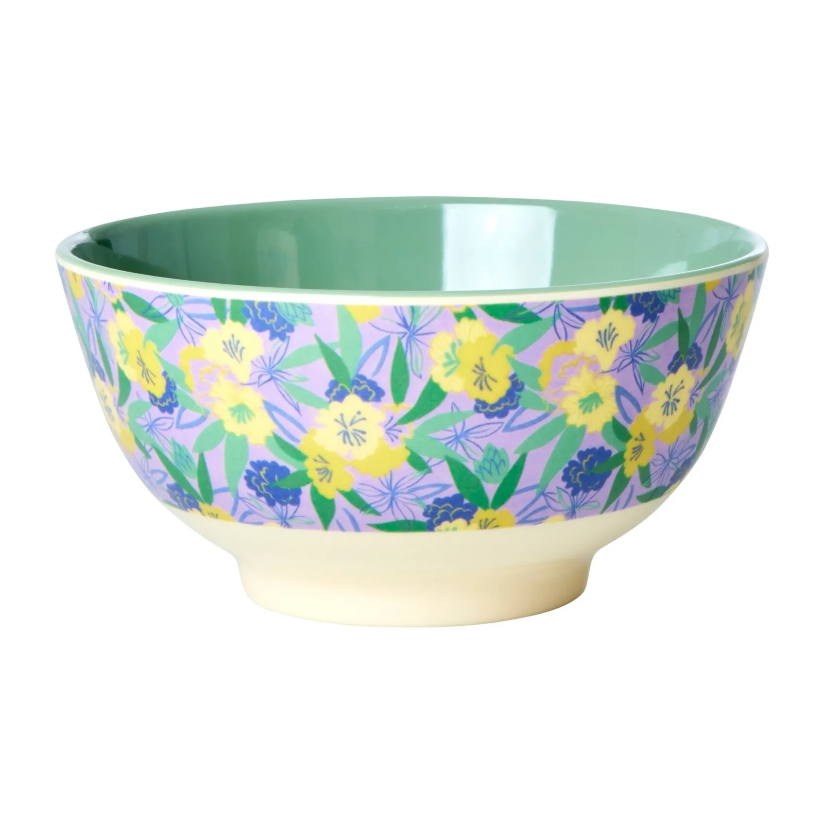 Rice Melaminschale medium, Fancy pansy RICE