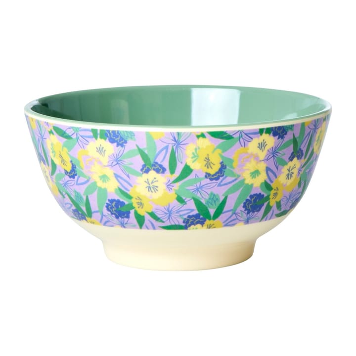 Rice Melaminschale medium, Fancy pansy RICE
