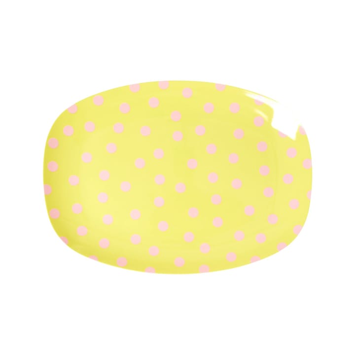 Rice Melaminteller 16,5 x 23cm - Pink dot - RICE
