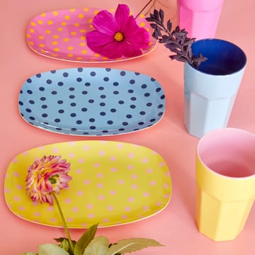 Rice Melaminteller 16,5 x 23cm - Pink dot - RICE
