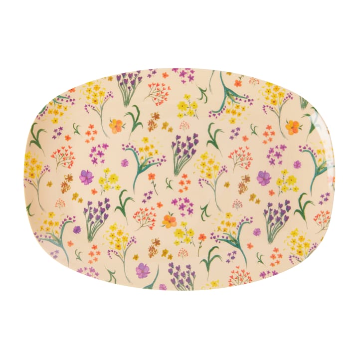 Rice Melaminteller 16,5 x 23cm - Wild flower - RICE