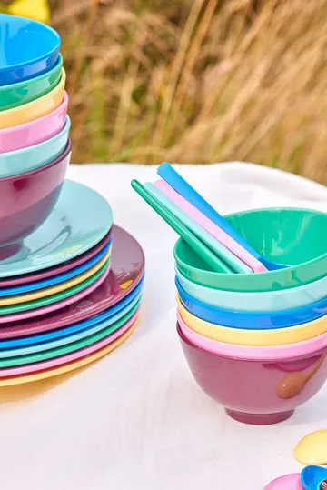 Rice Melaminteller Ø21 cm 6er-Pack - Show youre true colors - RICE