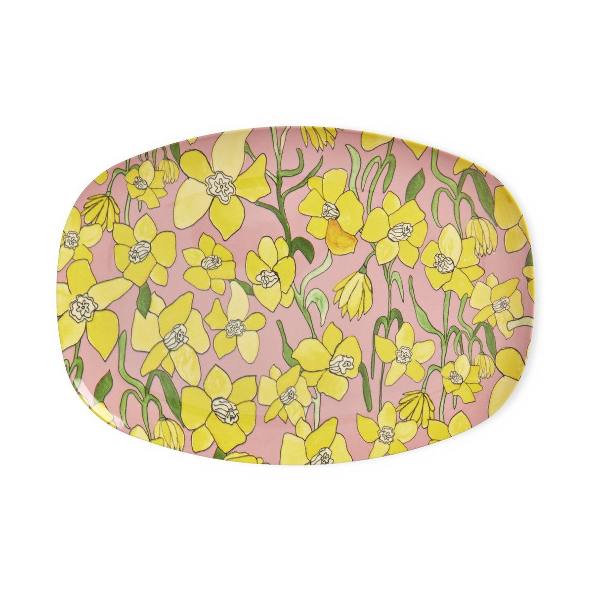 RICE Rice Melaminteller 22 x 30cm Osterglocke