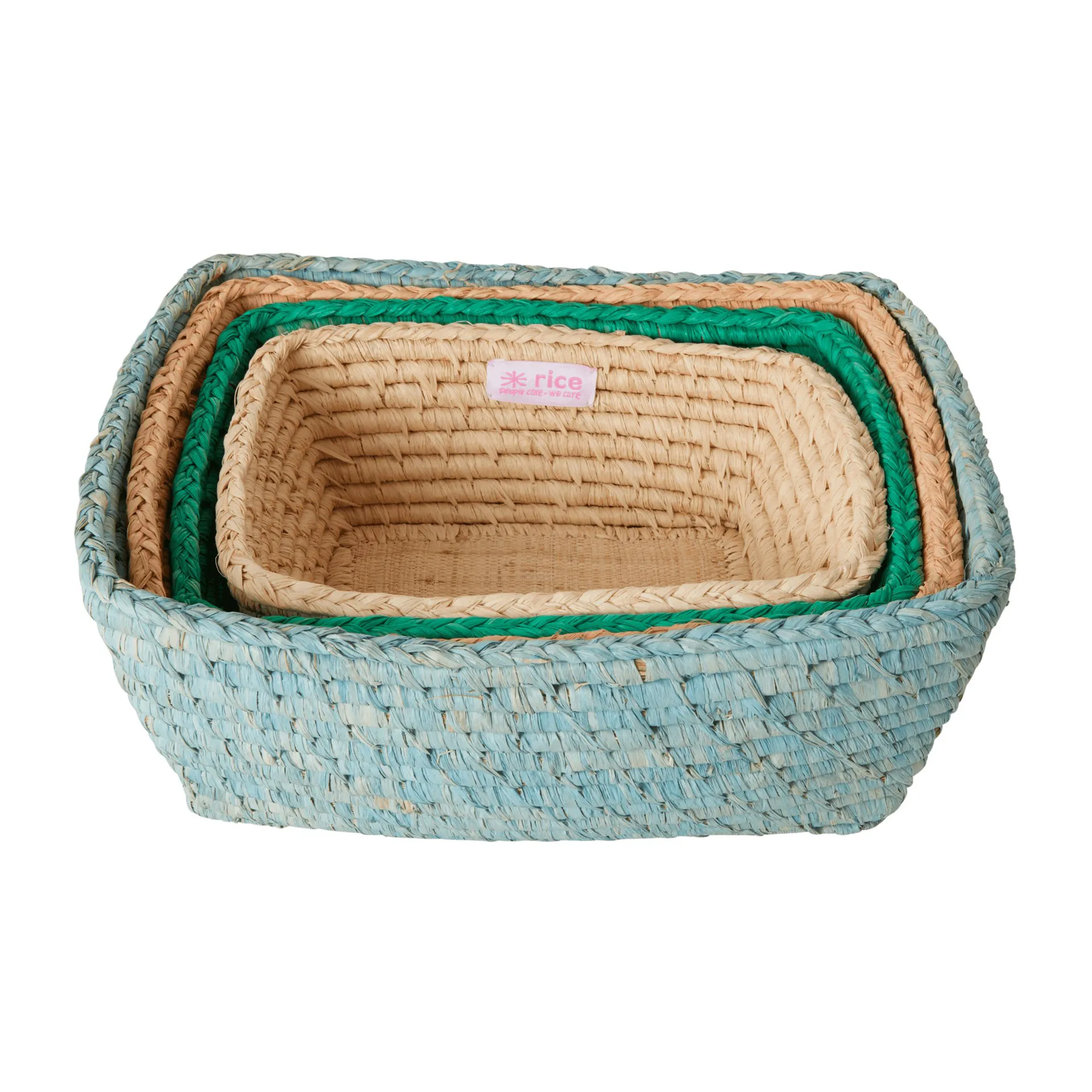 Rice raffia Brotkorb 4 Teile, Disco ball RICE