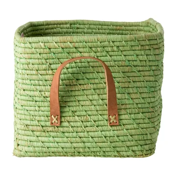 Rice raffia Verwahrungskorb - Soft green - RICE