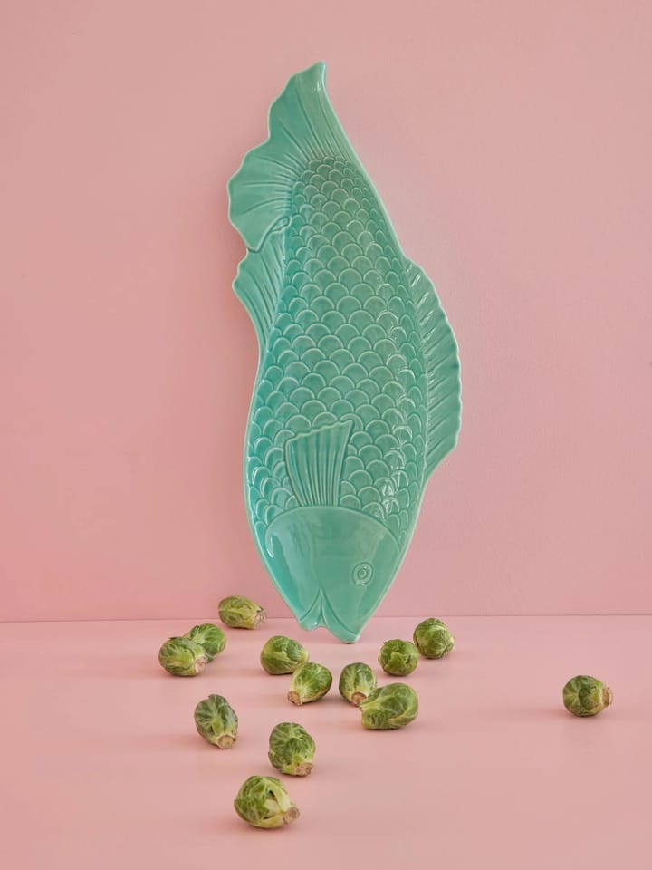 Rice Servierteller Fisch 20 x 53cm, Aqua RICE