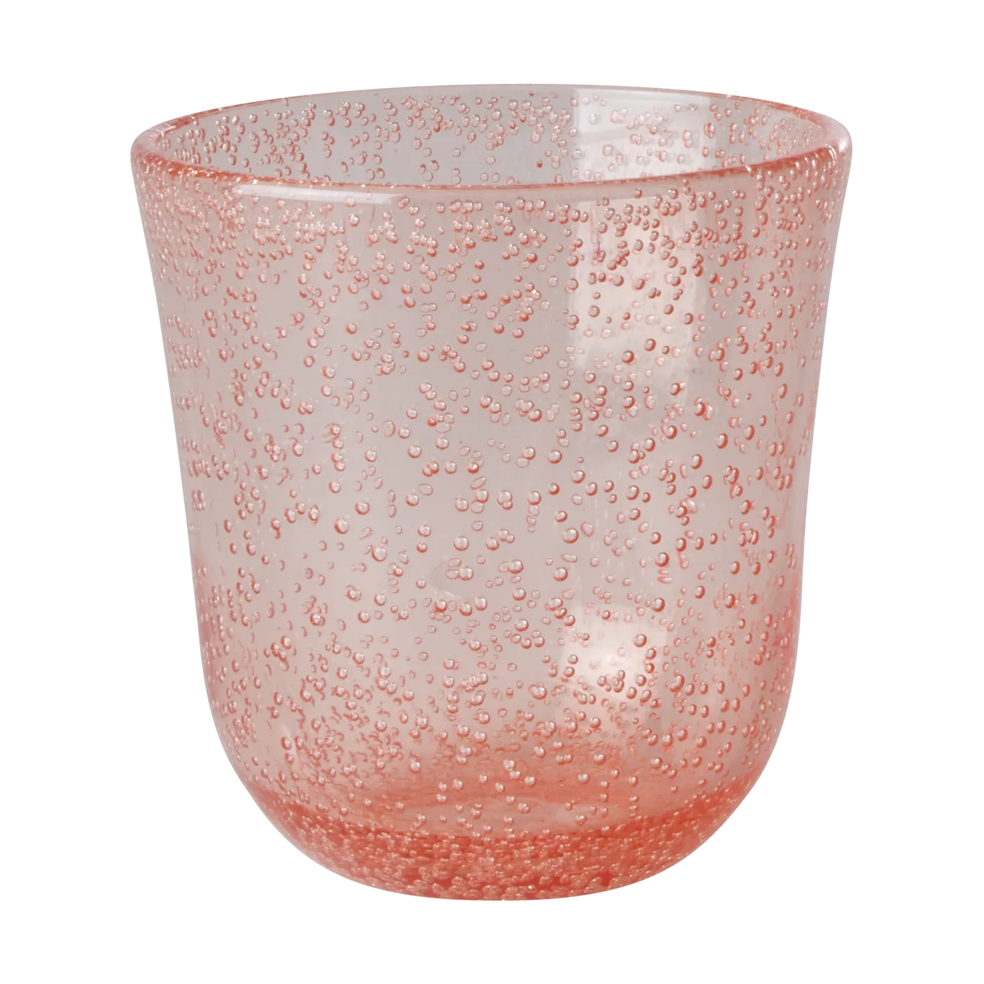 Rice Tumblerglas Bubble Design Akryl, 41 cl, Peach RICE