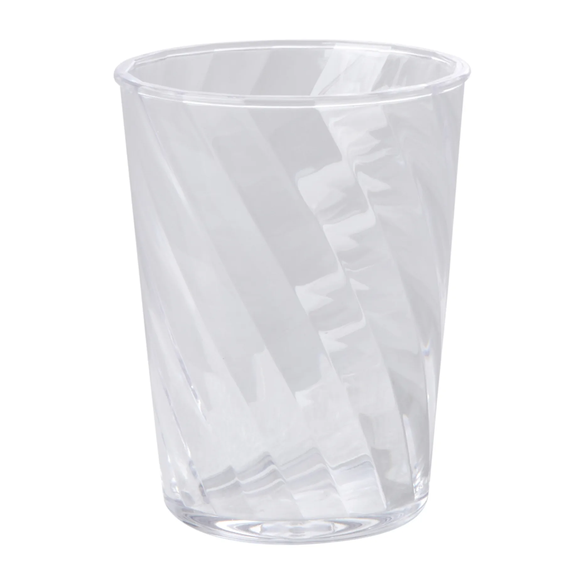 Rice Twisted Swirl Wasserglas akryl 34cl, Clear RICE