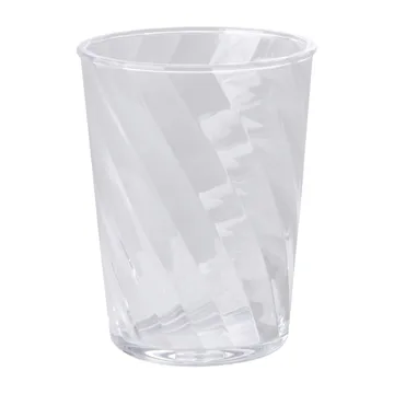 Rice Twisted Swirl Wasserglas akryl 34cl - Clear - RICE