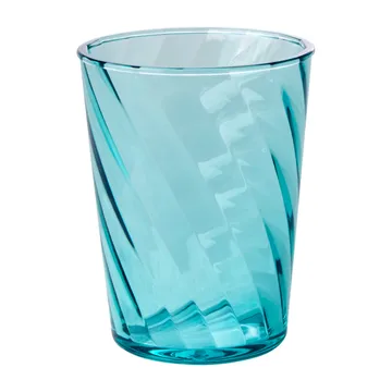Rice Twisted Swirl Wasserglas akryl 34cl - Mint - RICE
