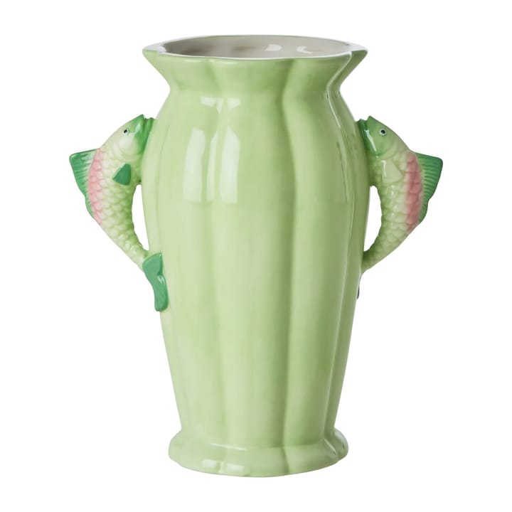 Rice Vase Fisch 20cm - Green - RICE