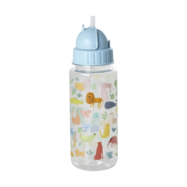 Rice Wasserflasche für Kinder 45 cl - Sweet Jungle Print-Soft blue - RICE