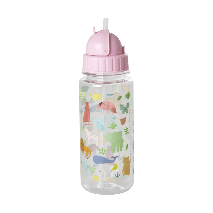 Rice Wasserflasche für Kinder 45 cl - Sweet Jungle Print-Soft Pink - RICE
