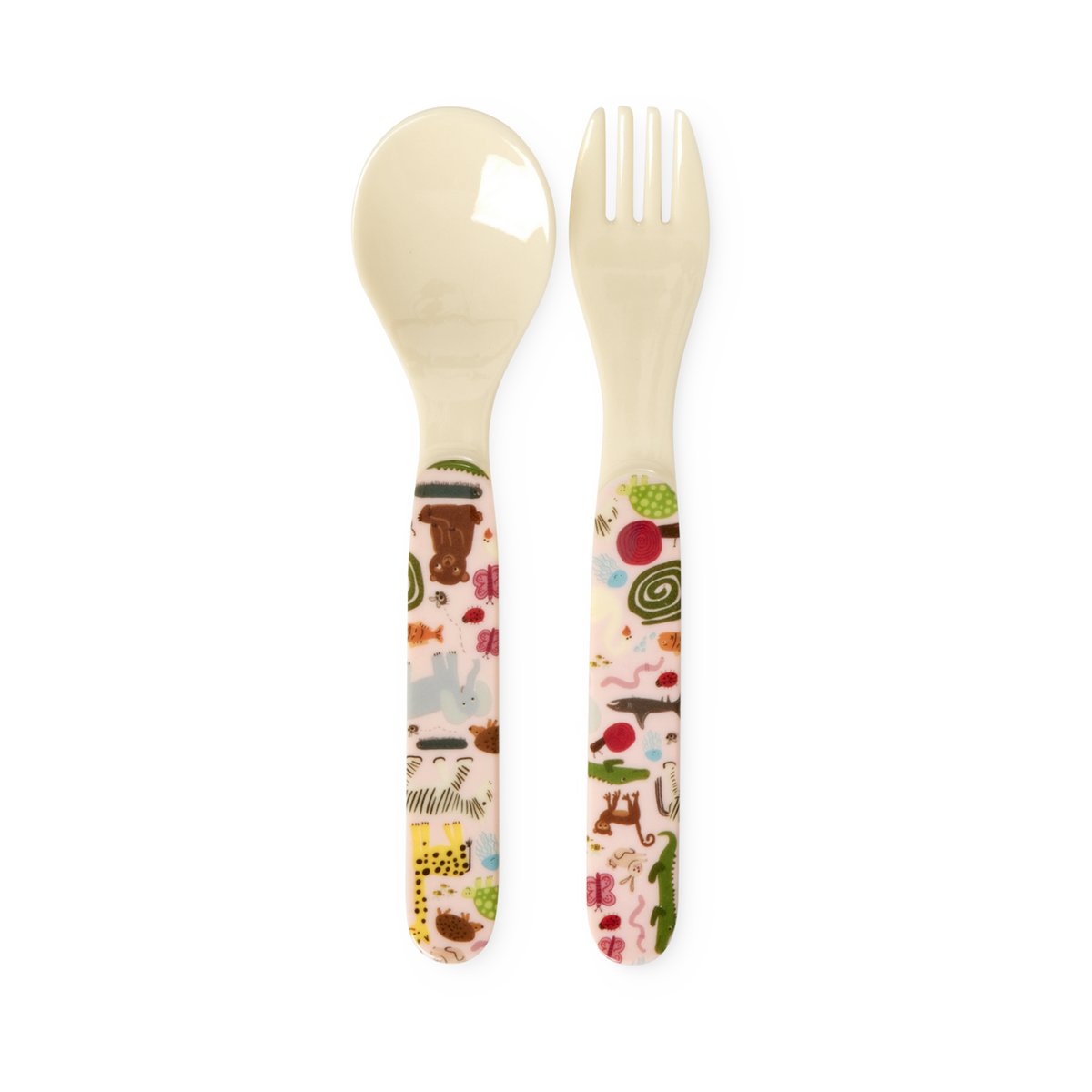 RICE Rice wildlife Kindergeschirr 2-teilig Pink