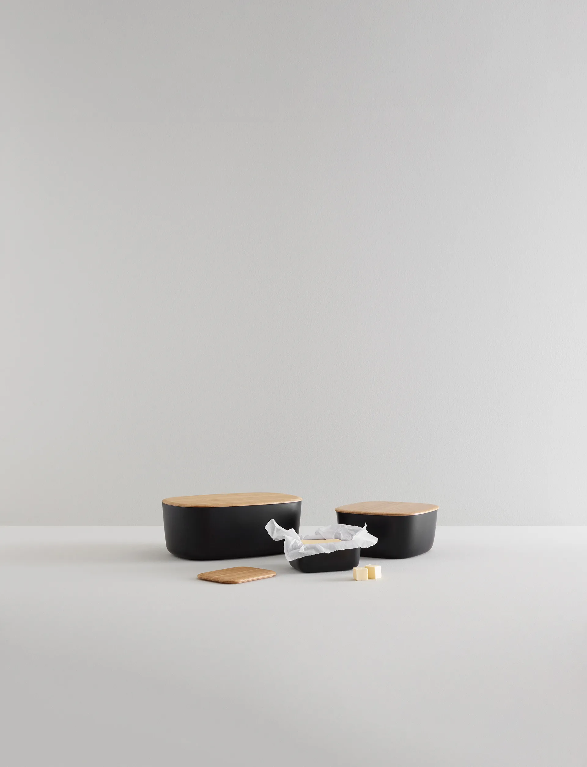 BOX-IT Brotbox 23x23 cm, Black RIG-TIG