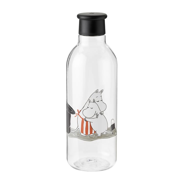 DRINK-IT Mumin Wasserflasche 0,75 l - Black-red - RIG-TIG