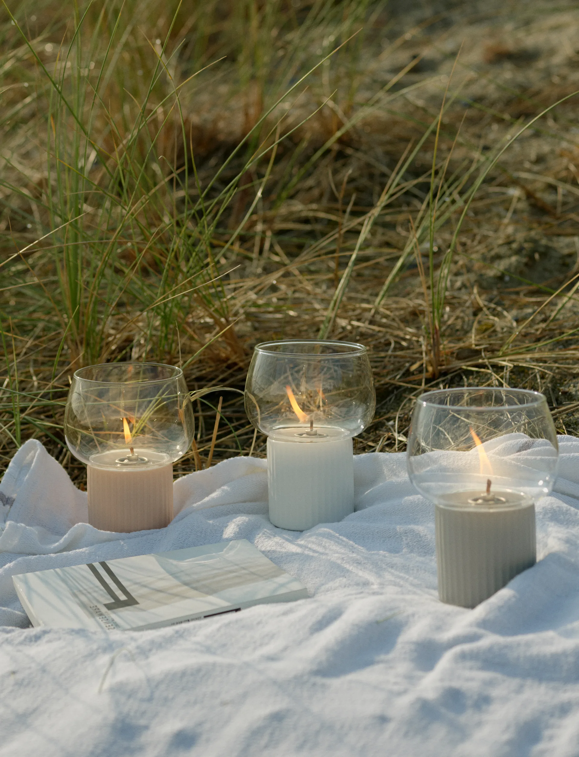 HYGGE hurricane Öllampe 16 cm, White RIG-TIG