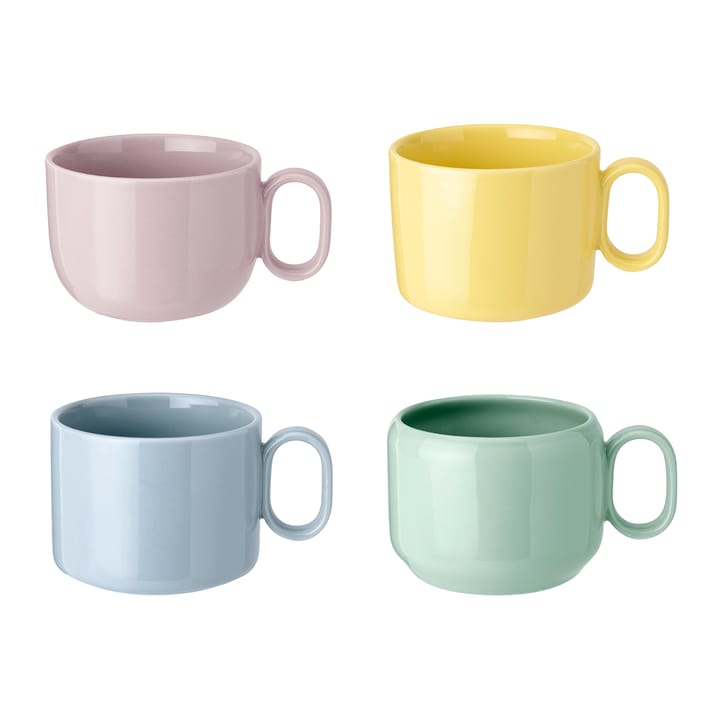 MIX'N'MATCH Tasse 29cl 4er Pack - Blau-gelb-rosa-grün - RIG-TIG