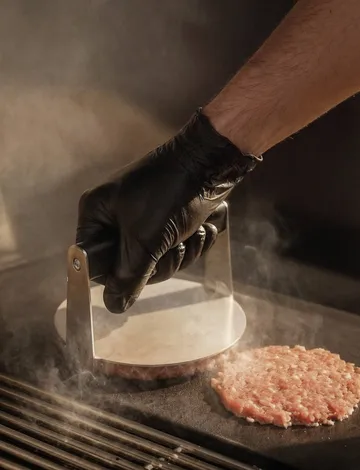 TOOL IT Burgerpresse - Schwarz, Ø13,9 cm - RIG-TIG