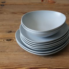 Deep plate no.52 2er Pack - Ash grey - Ro Collection