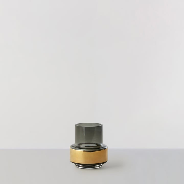 Hurricane smoked tealight no. 25 - Gold-farbend - Ro Collection