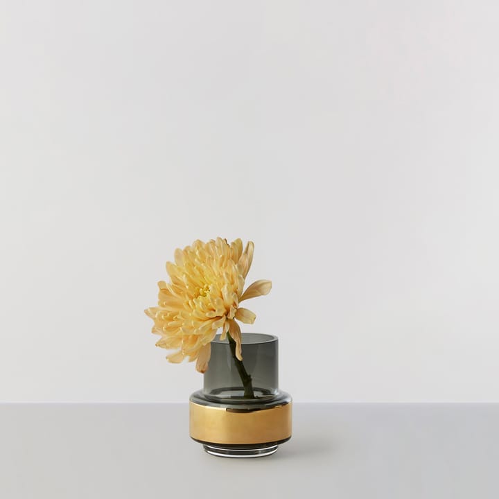 Hurricane smoked tealight no. 25 - Gold-farbend - Ro Collection