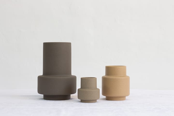 Hurricane Vase Ø 12 - Soft Ochre - Ro Collection