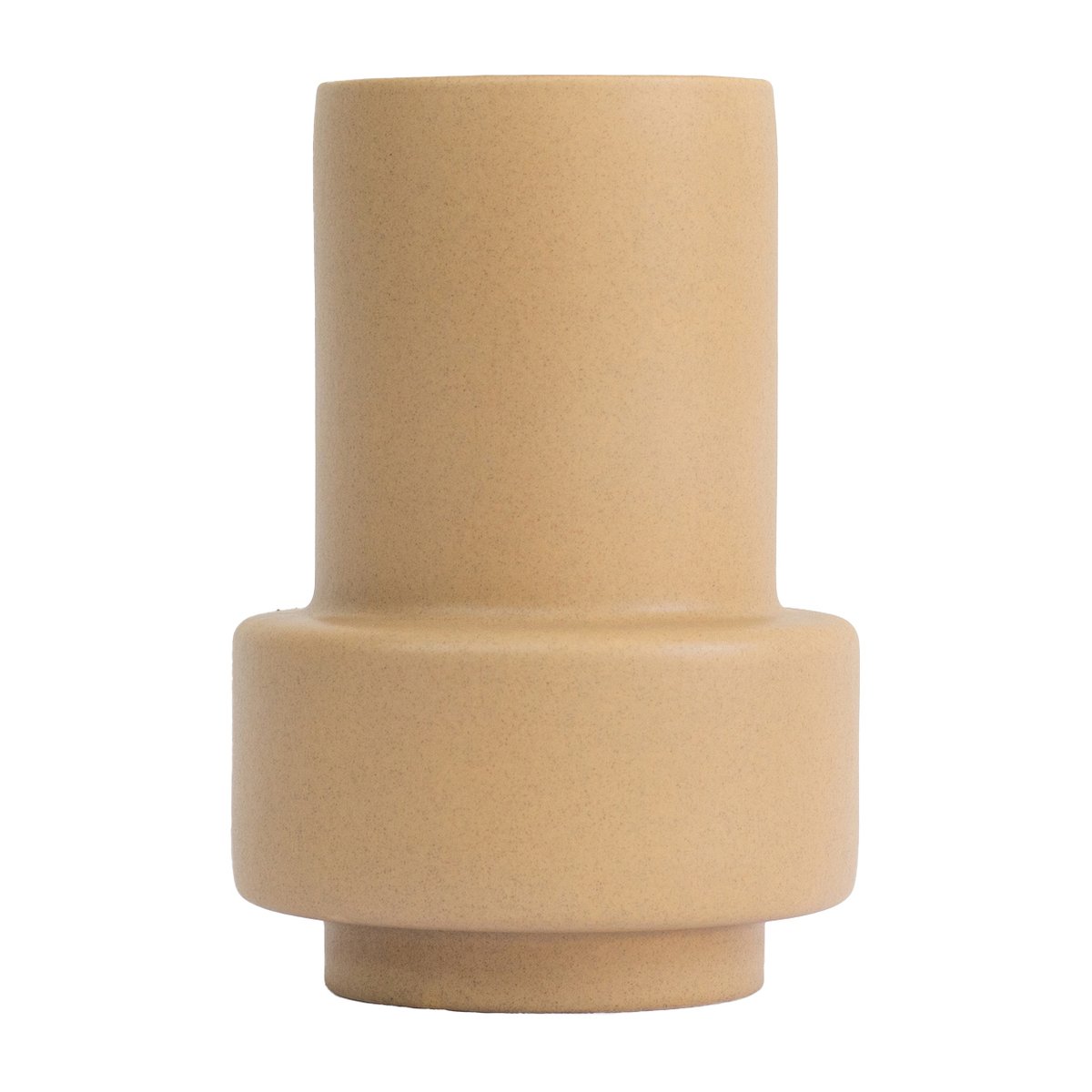 Ro Collection Hurricane Vase L Ø 17 Soft Ochre