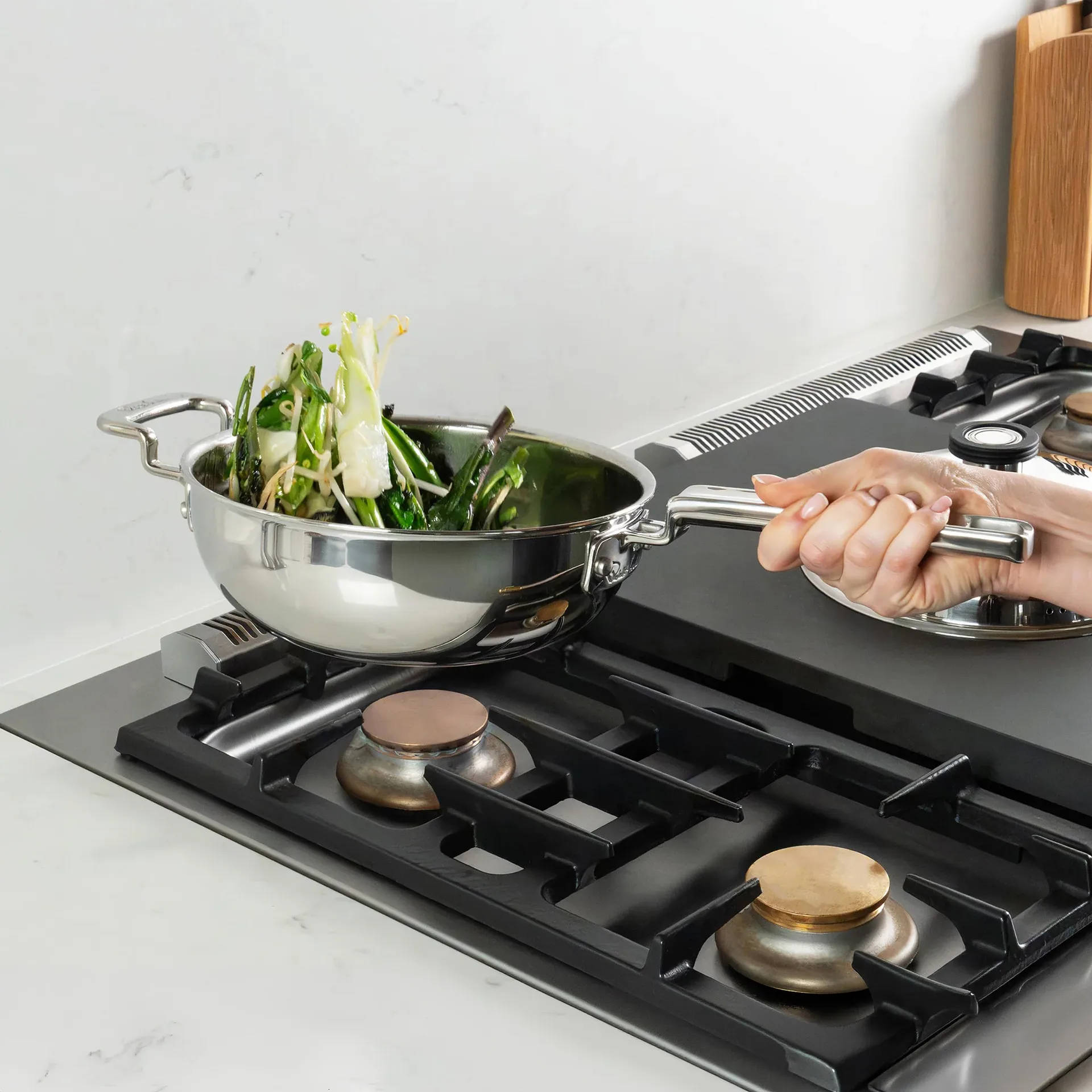 316 Series Wokpfanne, Edelstahl, 22 cm Robert Welch