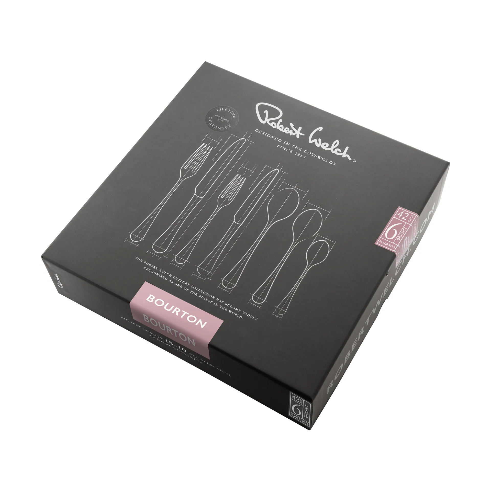 Bourton Bright Besteck-Set, 42 Teile Robert Welch