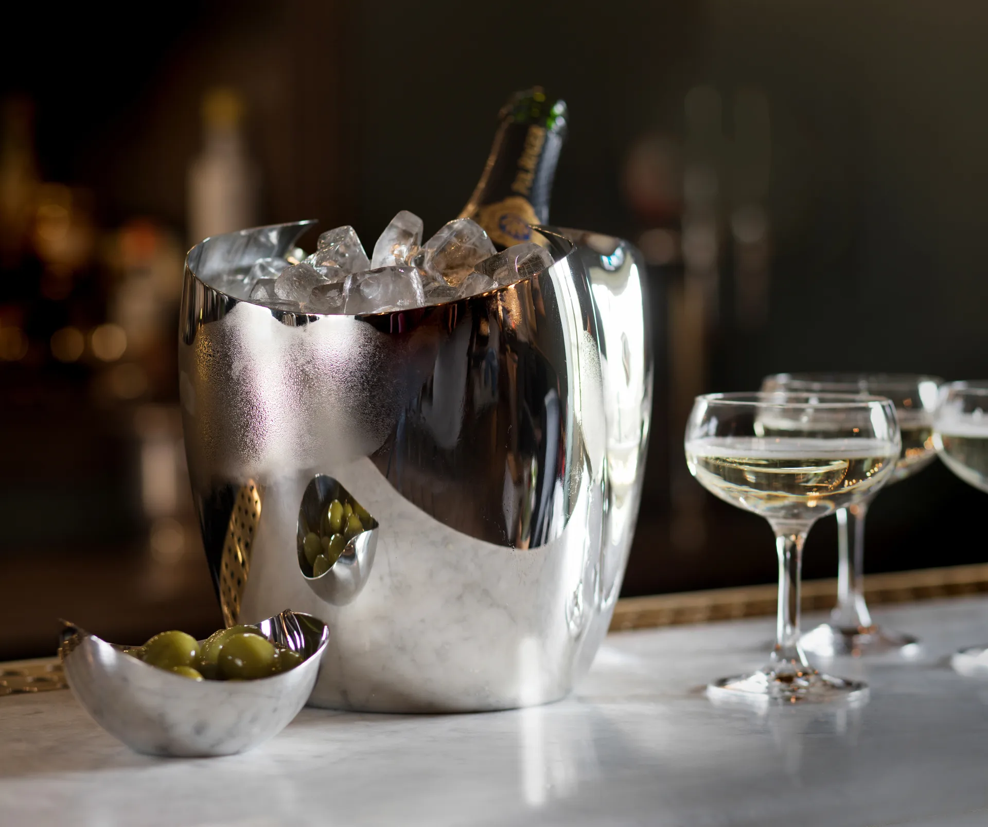 Drift Champagnerkühler-Weinkühler, Edelstahl Robert Welch