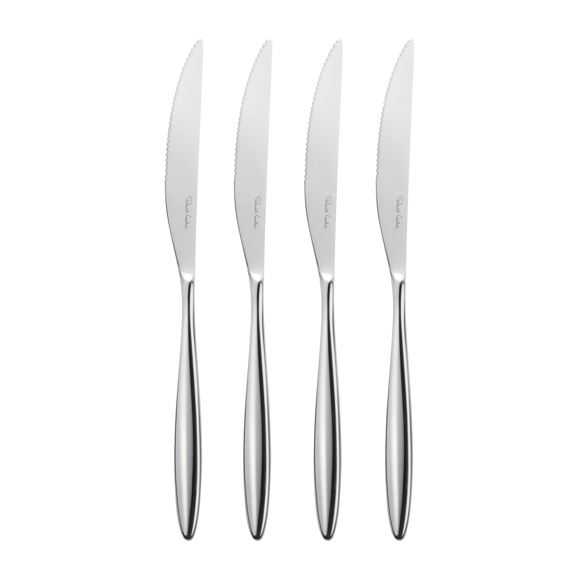 Hidcote Bright Grillmesser 4er Pack, Edelstahl Robert Welch