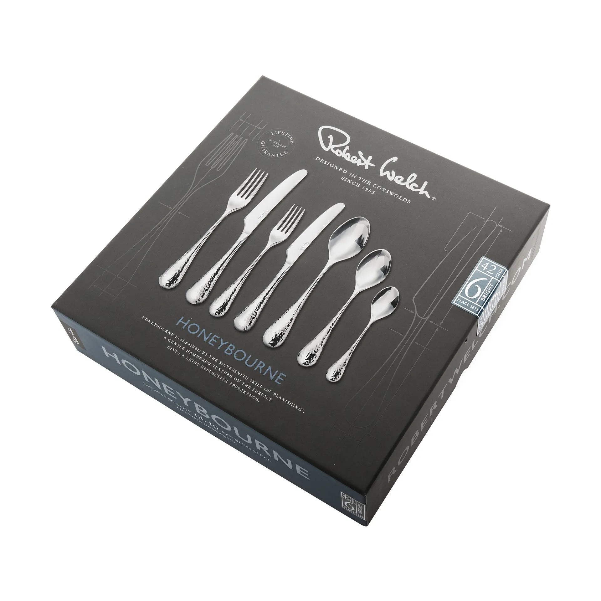 Honeybourne Besteckset 42 Teile, Edelstahl Robert Welch