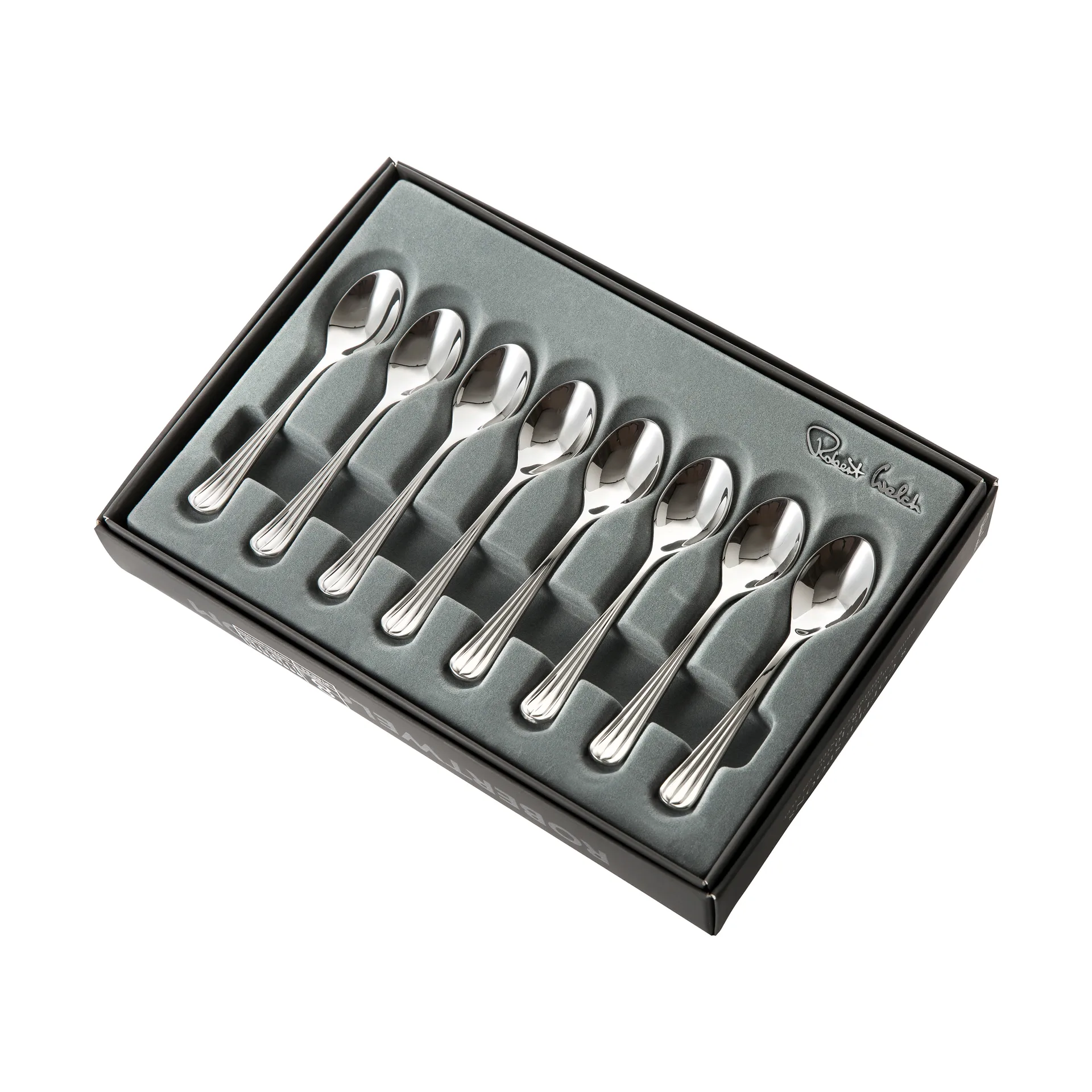 Palm Bright Kaffeelöffel 8er Pack, Edelstahl Robert Welch