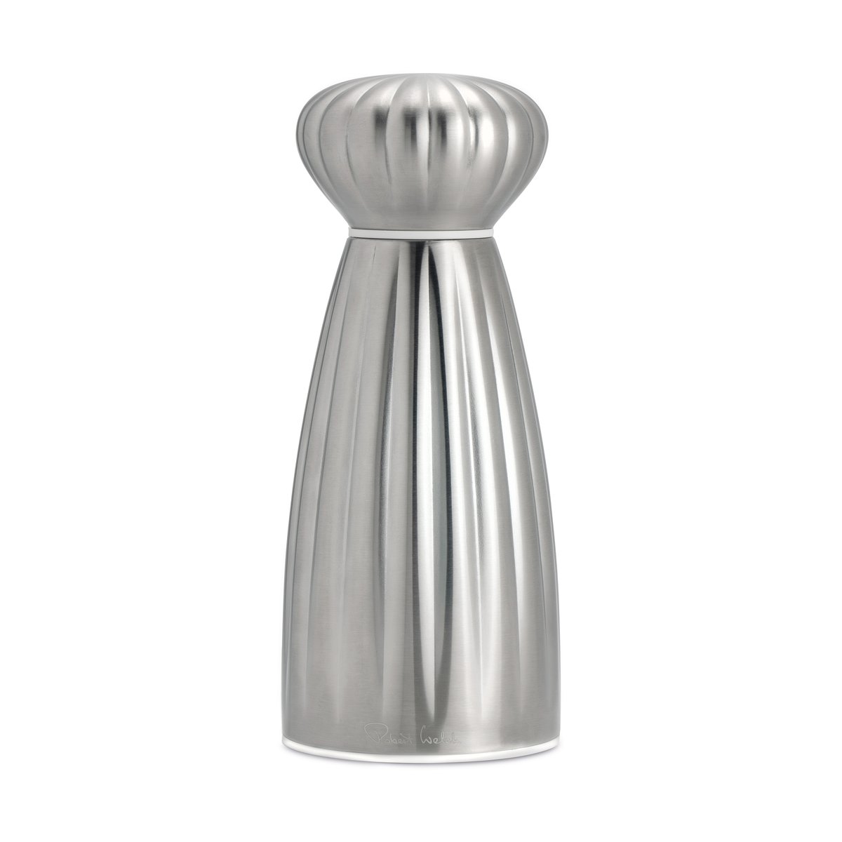 Robert Welch Palm satin Salzmühle Edelstahl 16,8 cm Weiß