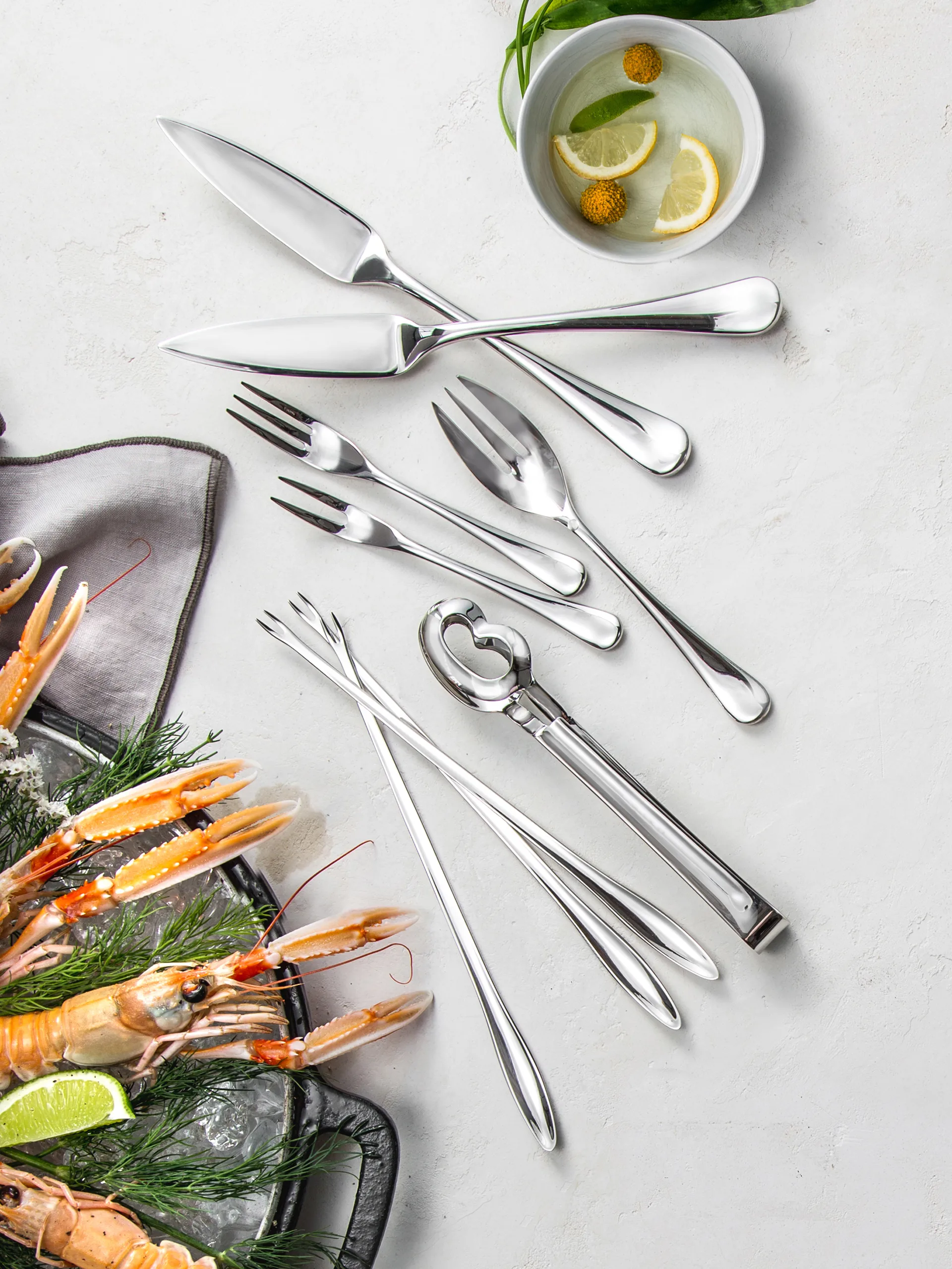 Radford Austerngabel glänzend, Edelstahl Robert Welch