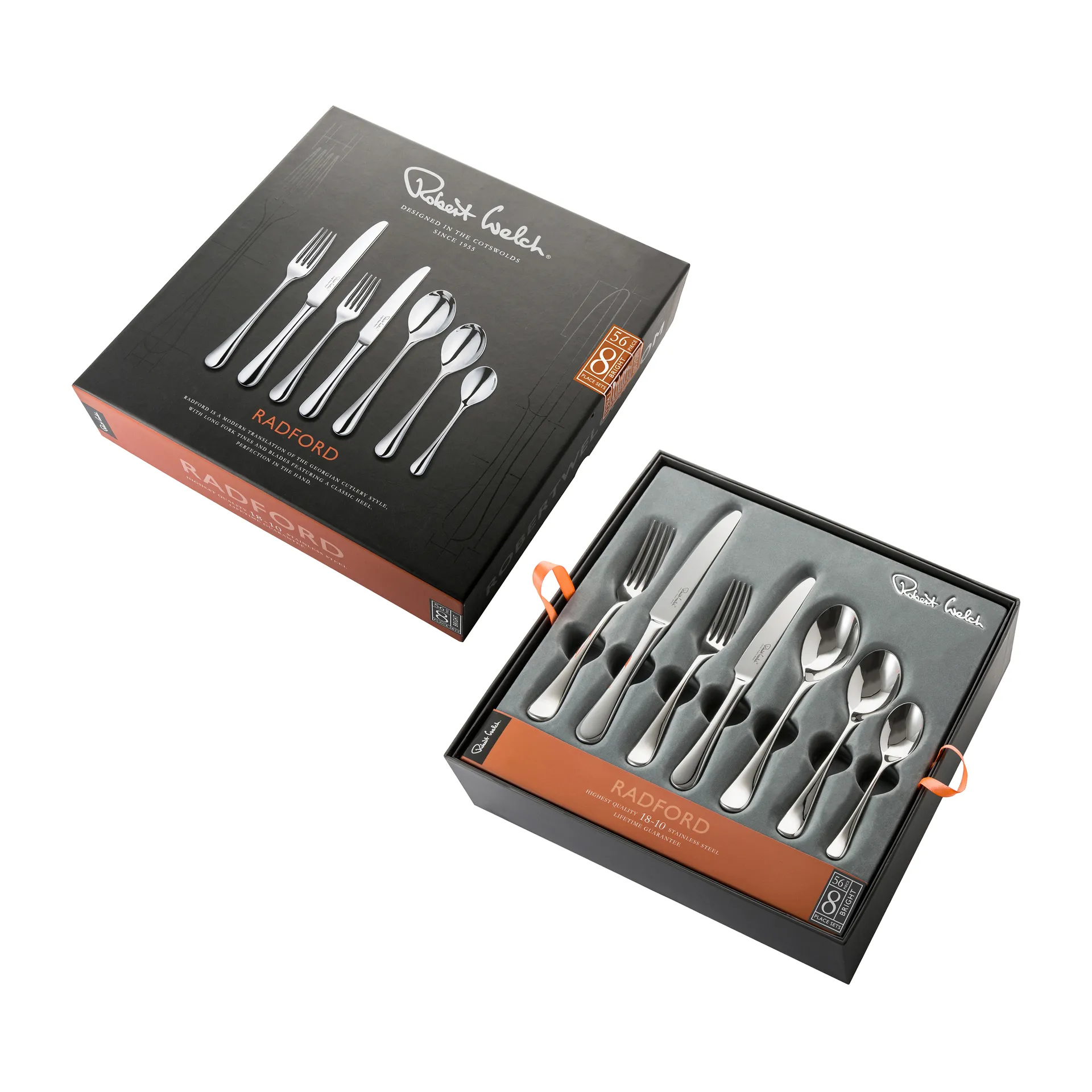 Radford Besteck-Set glänzend, 56 Teile Robert Welch