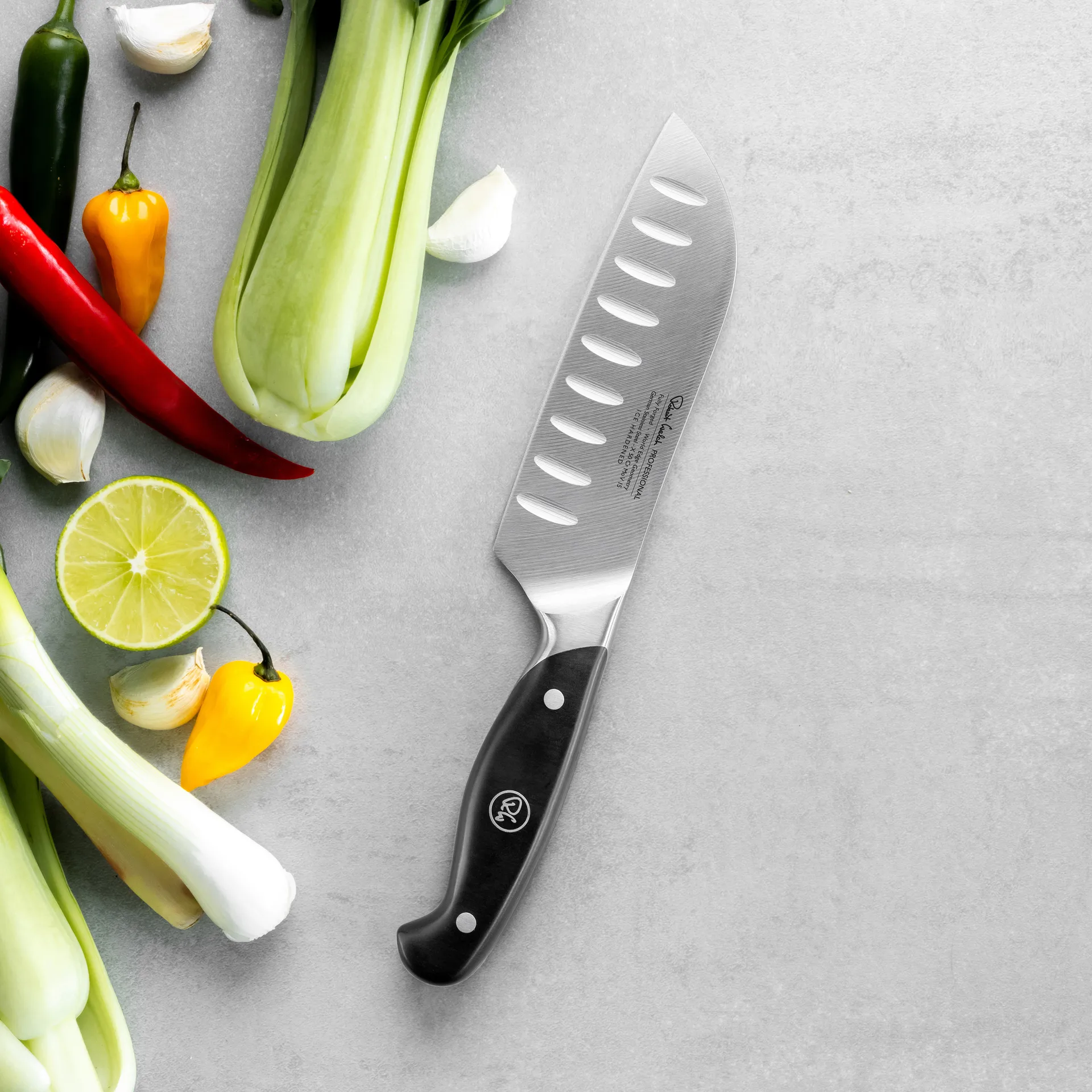 Robert Welch professional Santokumesser 14 cm, Edelstahl Robert Welch