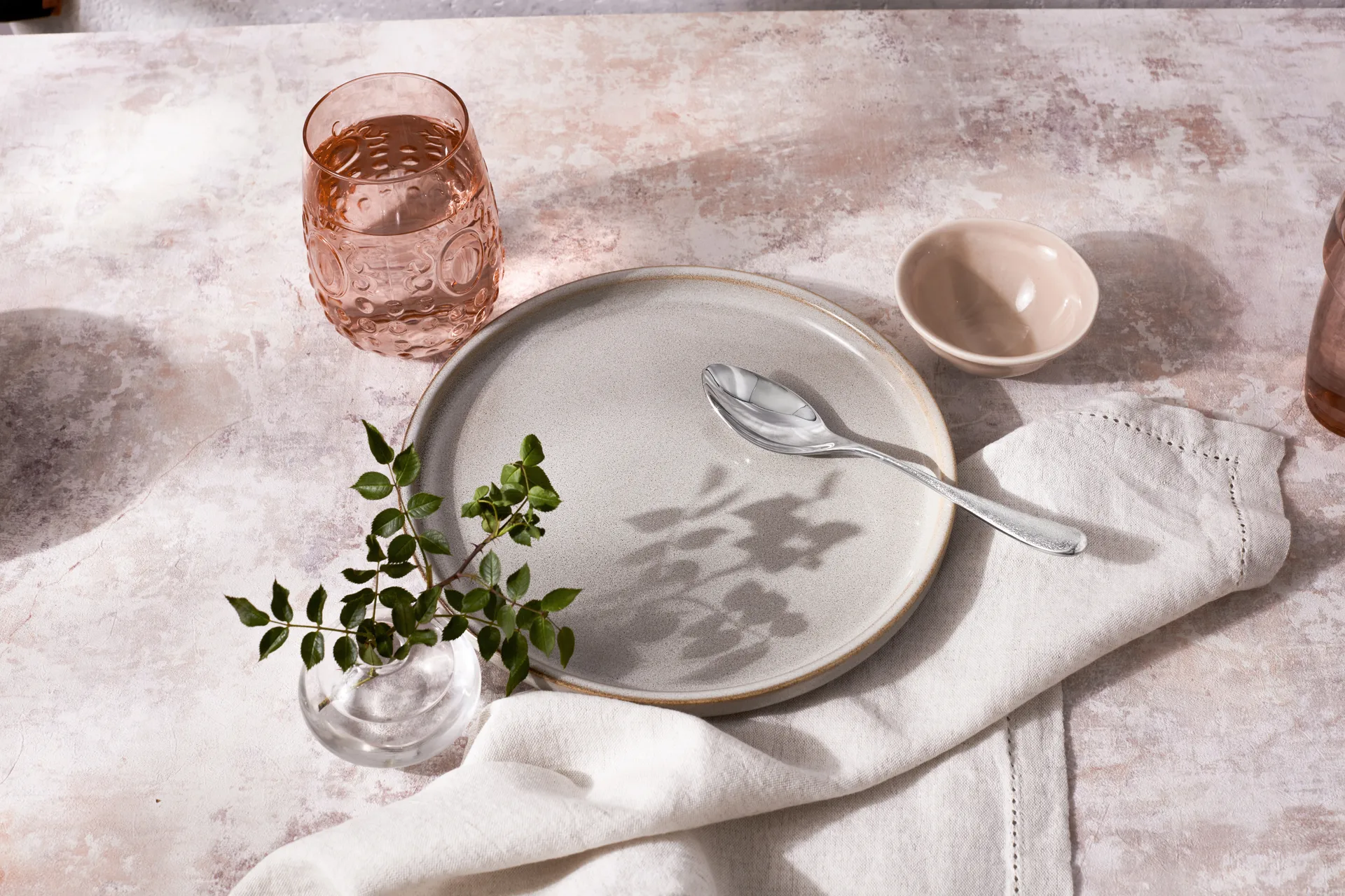 Sandstone Dessertlöffel glänzend, Edelstahl Robert Welch